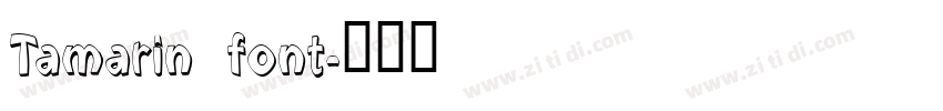 Tamarin font字体转换